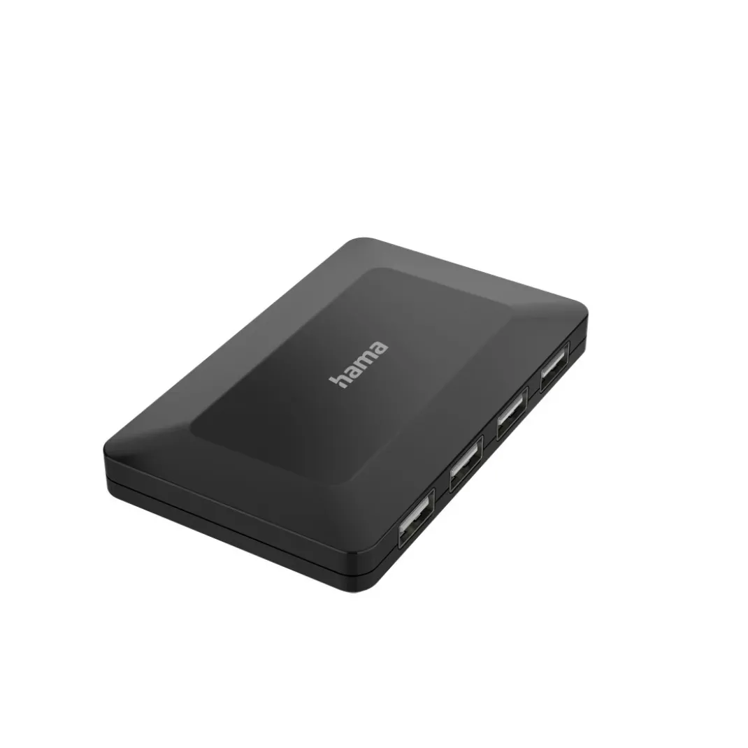 USB-Hub, 4 Ports, USB 2.0, 480 Mbit/s, inkl. Kabel und Netzteil