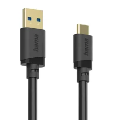 USB-Kabel, USB-A-Stecker - USB-C-Stecker, USB 3.2 Gen1, 5 Gbit/s, 1,5 m