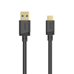 USB-Kabel, USB-A-Stecker - USB-C-Stecker, USB 3.2 Gen1, 5 Gbit/s, 0,25 m