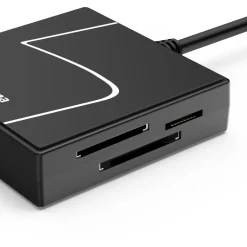 USB-Kartenleser, USB-A, mit USB-C-Adapter, USB 3.2 Gen1, SD/micro SD/CF/MS