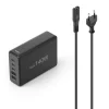 USB-Ladestation 5 Ports, GaN, Schnellladegerät, 3xUSB-C, 2xUSB-A, PD, 140 W