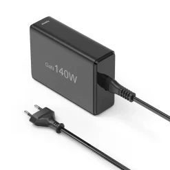 USB-Ladestation 5 Ports, GaN, Schnellladegerät, 3xUSB-C, 2xUSB-A, PD, 140 W