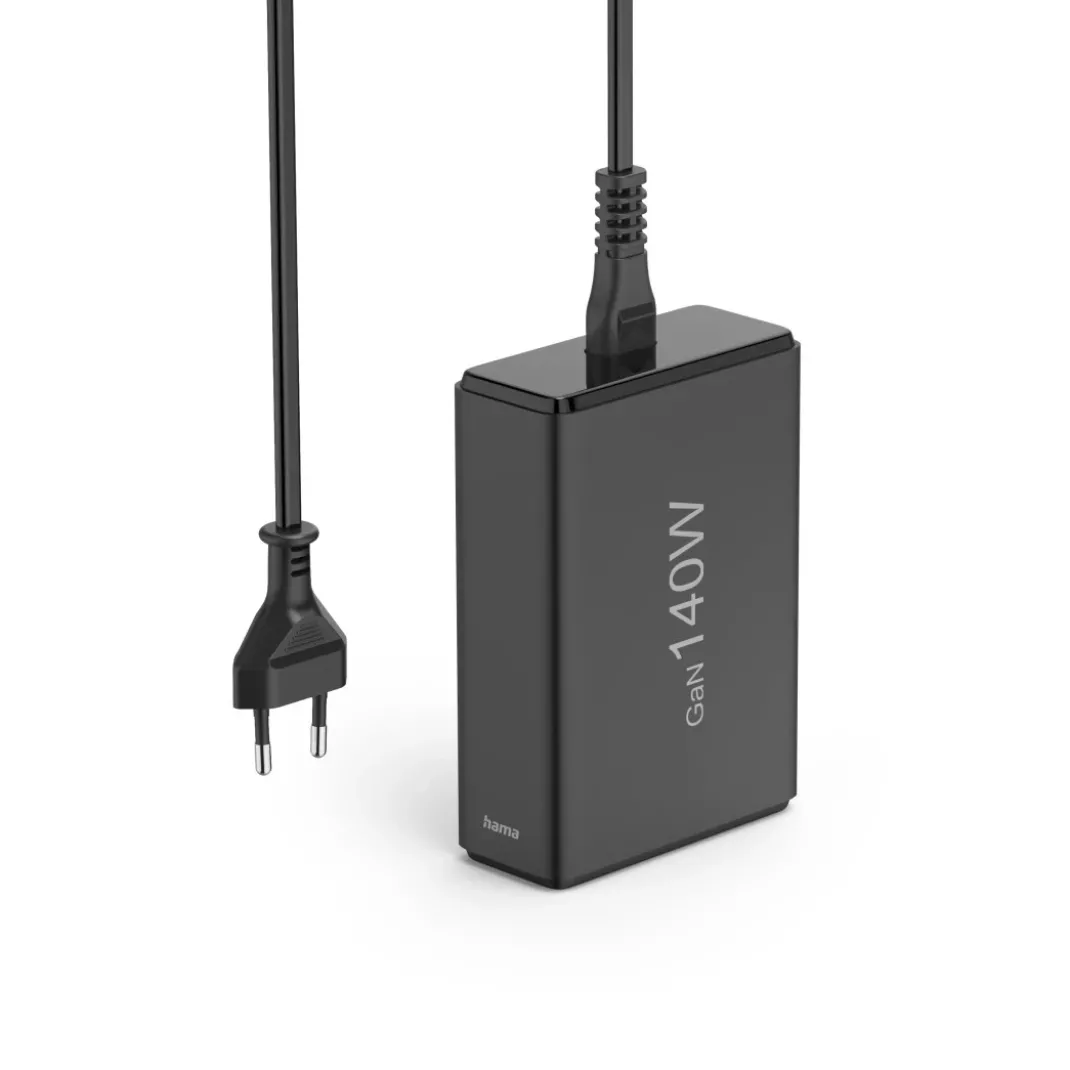 USB-Ladestation 5 Ports, GaN, Schnellladegerät, 3xUSB-C, 2xUSB-A, PD, 140 W