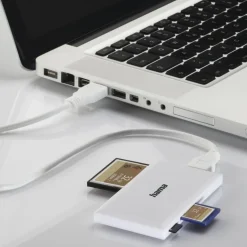 USB-3.0-Multi-Kartenleser, SD/microSD/CF/MS, Weiß