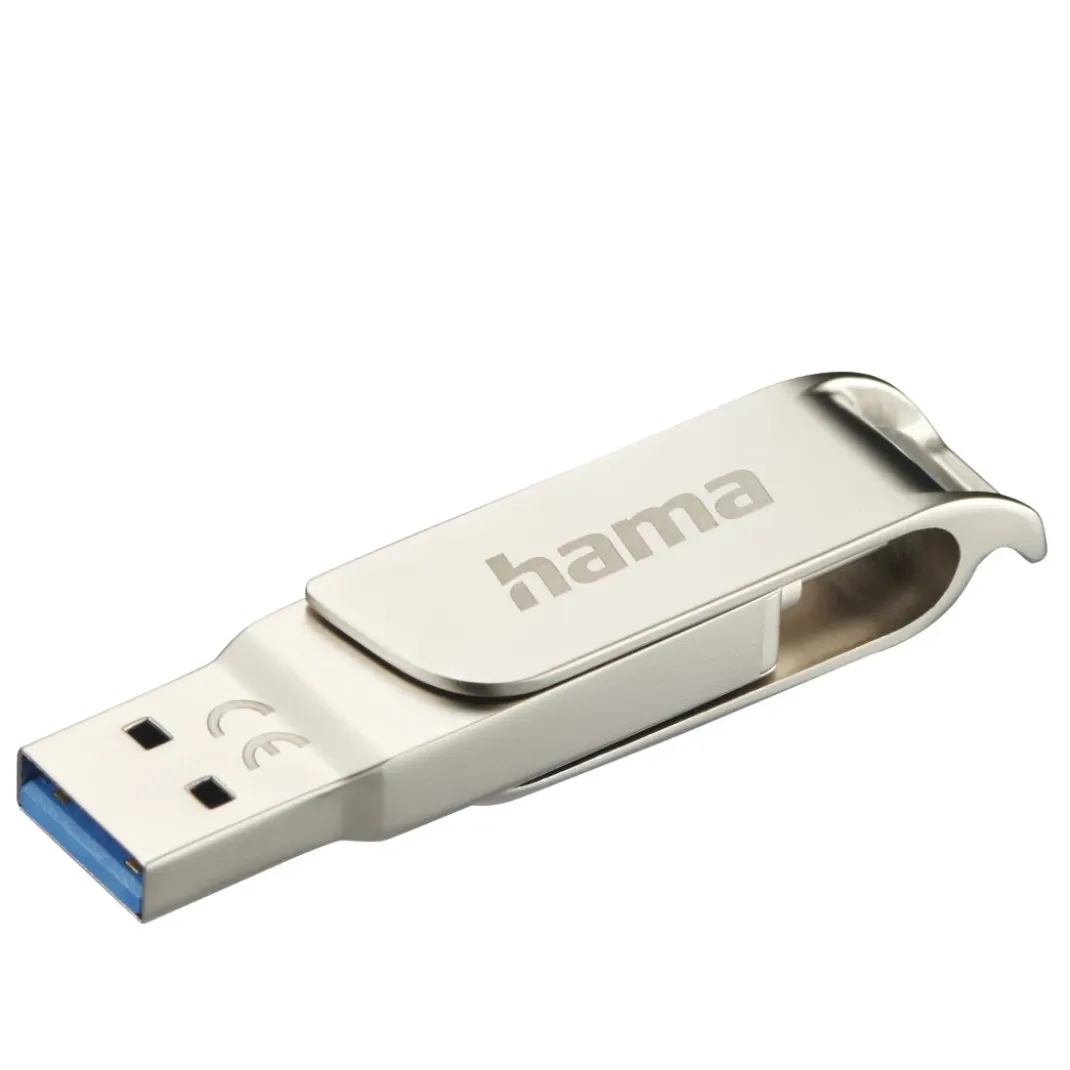 USB-Stick "C-Rotate Pro", USB-C USB 3.2 Gen1, 256GB, 100MB/s, Silber