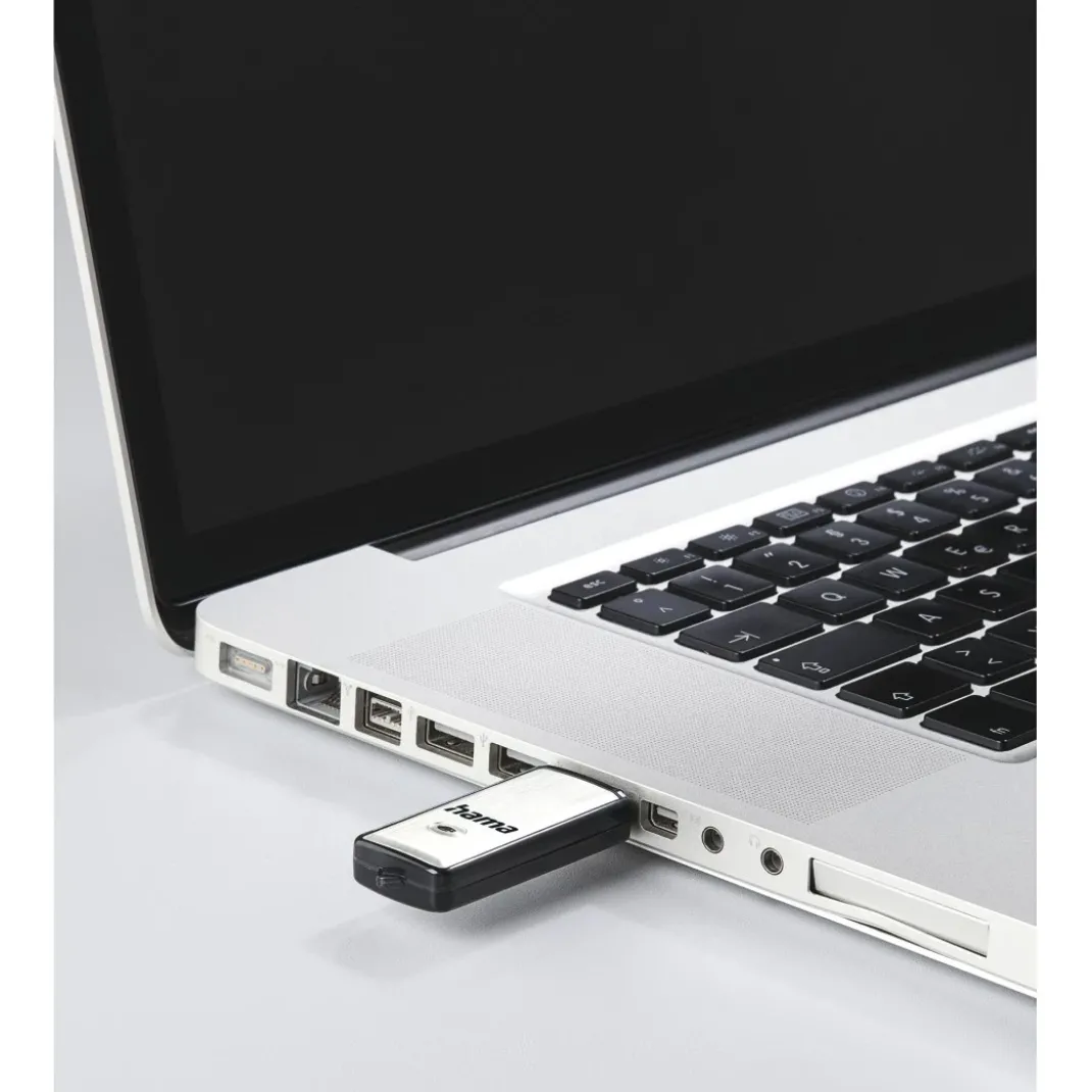 USB-Stick "Fancy", USB 2.0, 128 GB, 15MB/s, Schwarz/Silber
