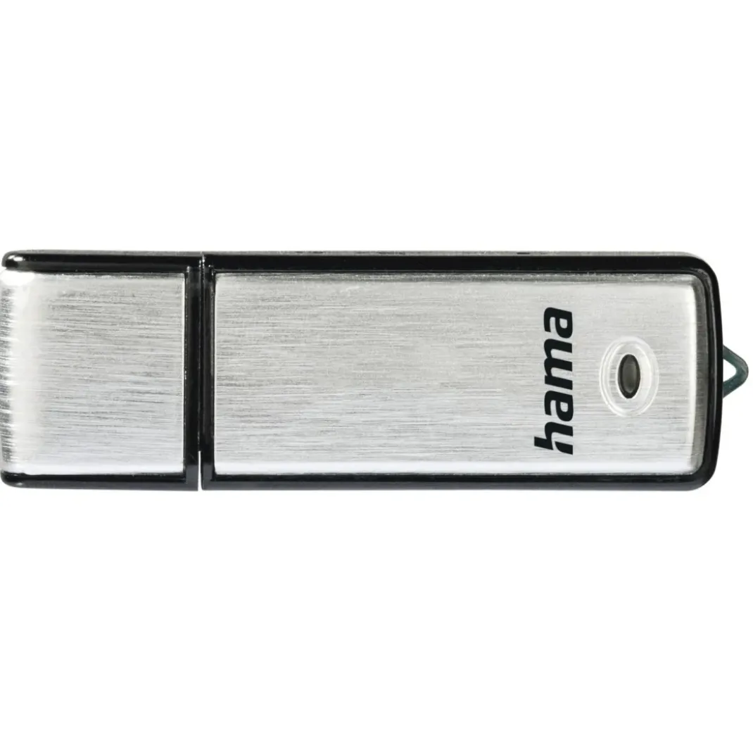 USB-Stick "Fancy", USB 2.0, 32 GB, 10MB/s, Schwarz/Silber