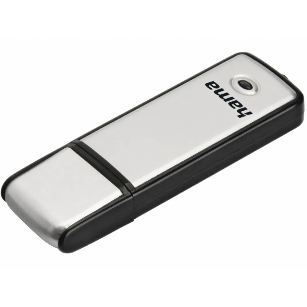 USB-Stick "Fancy", USB 2.0, 32 GB, 10MB/s, Schwarz/Silber