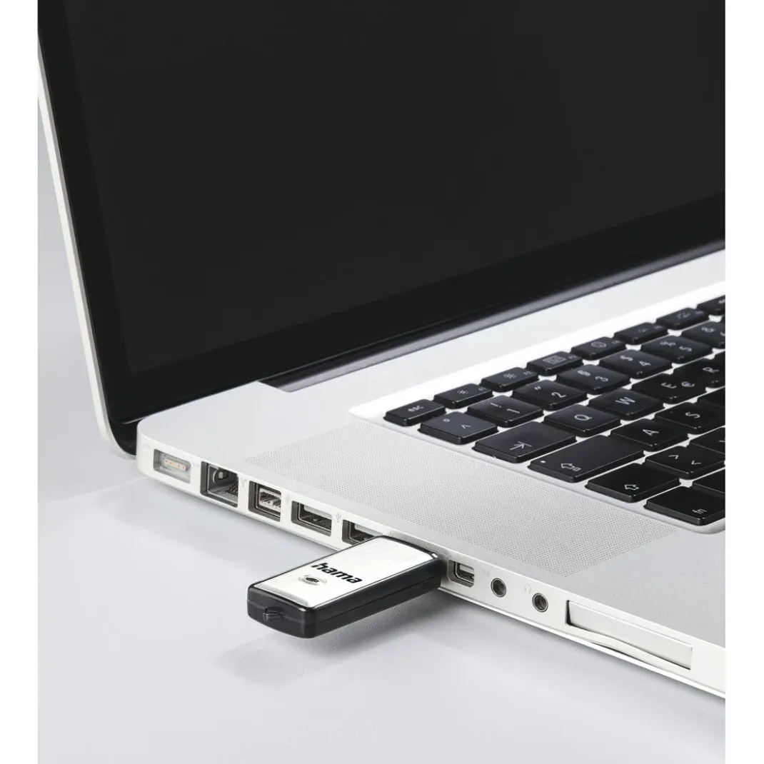 USB-Stick "Fancy", USB 2.0, 16 GB, 10MB/s, Schwarz/Silber