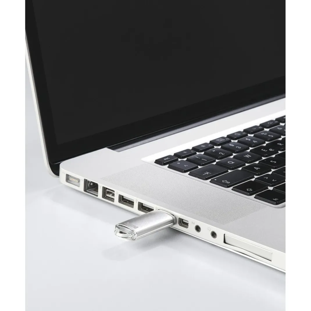 USB-Stick "Laeta", USB 2.0, 128 GB, 15MB/s, Silber