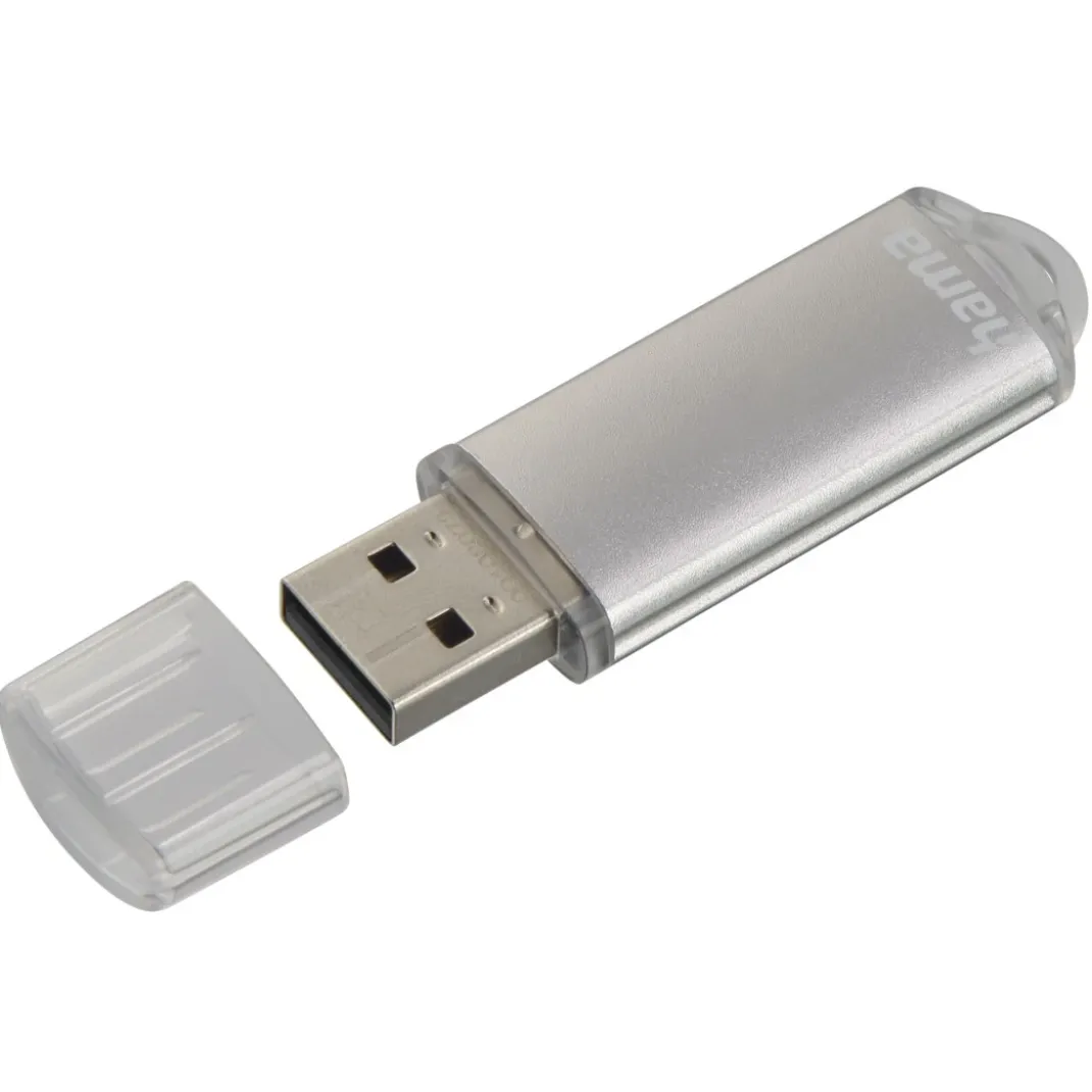 USB-Stick "Laeta", USB 2.0, 128 GB, 15MB/s, Silber