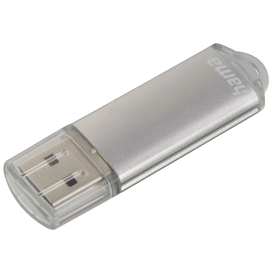 USB-Stick "Laeta", USB 2.0, 128 GB, 15MB/s, Silber