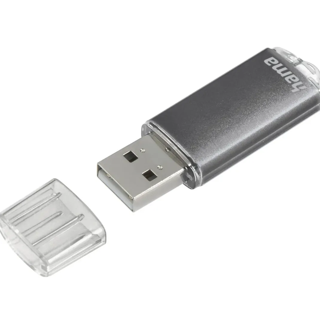 USB-Stick "Laeta", USB 2.0, 16 GB, 10MB/s, Grau