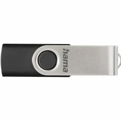 USB-Stick "Rotate", USB 2.0, 8GB, 10MB/s, Schwarz/Silber