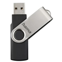 USB-Stick "Rotate", USB 2.0, 8GB, 10MB/s, Schwarz/Silber