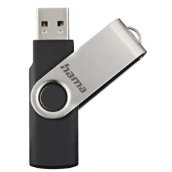 USB-Stick "Rotate", USB 2.0, 8GB, 10MB/s, Schwarz/Silber