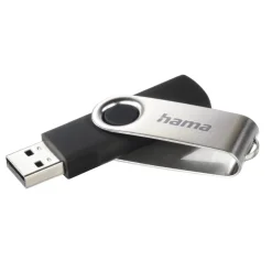 USB-Stick "Rotate", USB 2.0, 16GB, 10MB/s, Schwarz/Silber