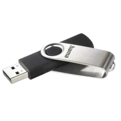 USB-Stick "Rotate", USB 2.0, 32GB, 10MB/s, Schwarz/Silber