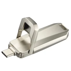 USB-Stick "Uni-C Deluxe", USB-C USB 3.2 Gen1, 64GB, 70MB/s, Silber
