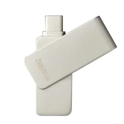 USB-Stick "Uni-C Rotate Pro", USB 3.1, 128GB, 100MB/s, Silber