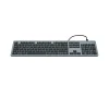 USB-Tastatur "CK-400", beleuchtet, kabelgebunden, Schwarz, QWERTZ DE