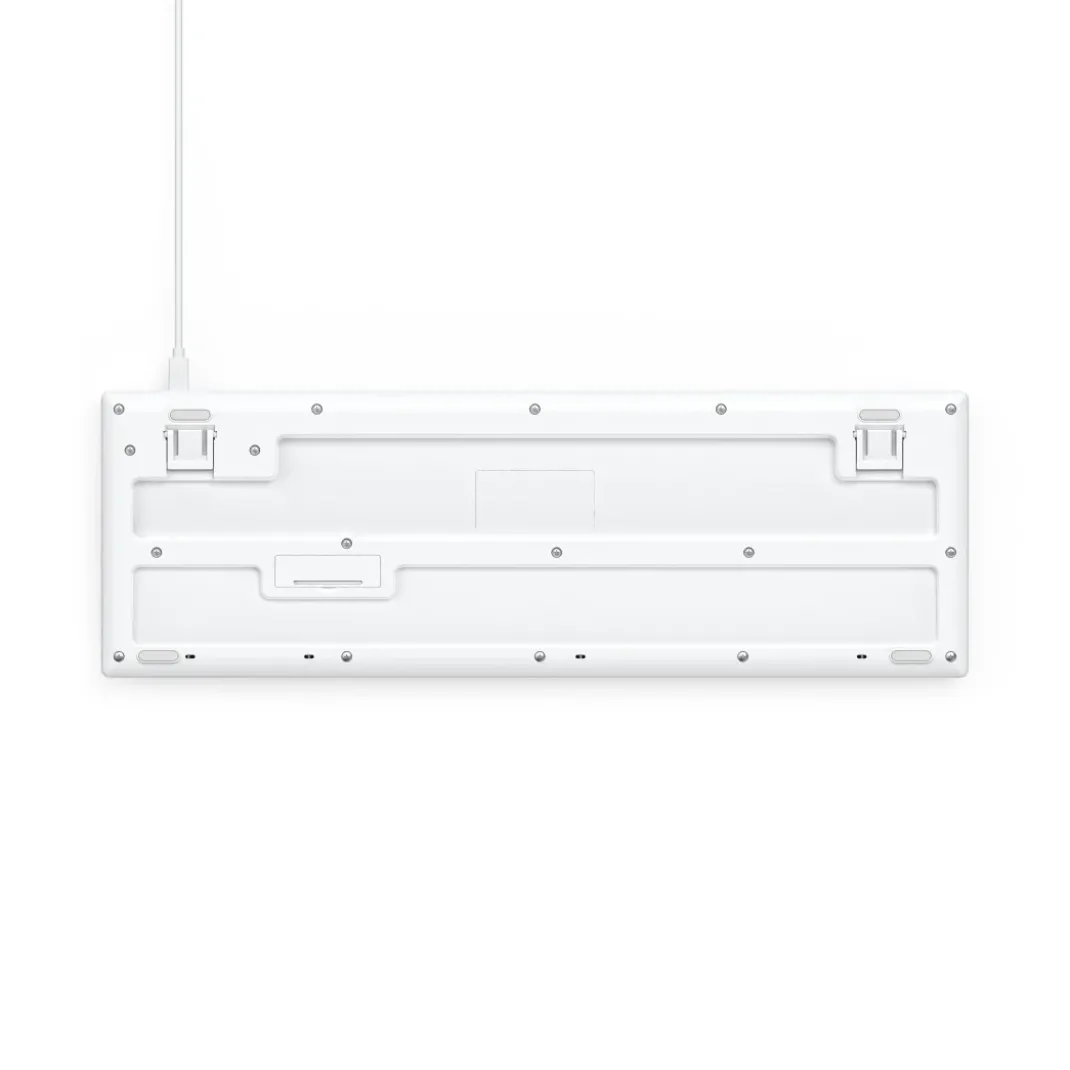 USB-Tastatur "CK-200", kabelgebunden, 8 Media-Tasten, Weiß, QWERTZ DE
