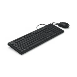 USB-Tastatur-Maus-Set "CKM-200", kabelgebunden, Media-Tasten, SW, QWERTZ DE