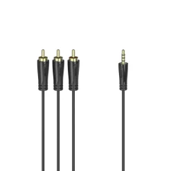 Verbindungskabel, 3,5-mm-Klinken-Stecker 4-pol. - 3 Cinch-Stecker, 1,5 m