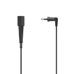 Verlängerungskabel mit gewinkeltem Eurostecker, für innen, 3 m, Schwarz