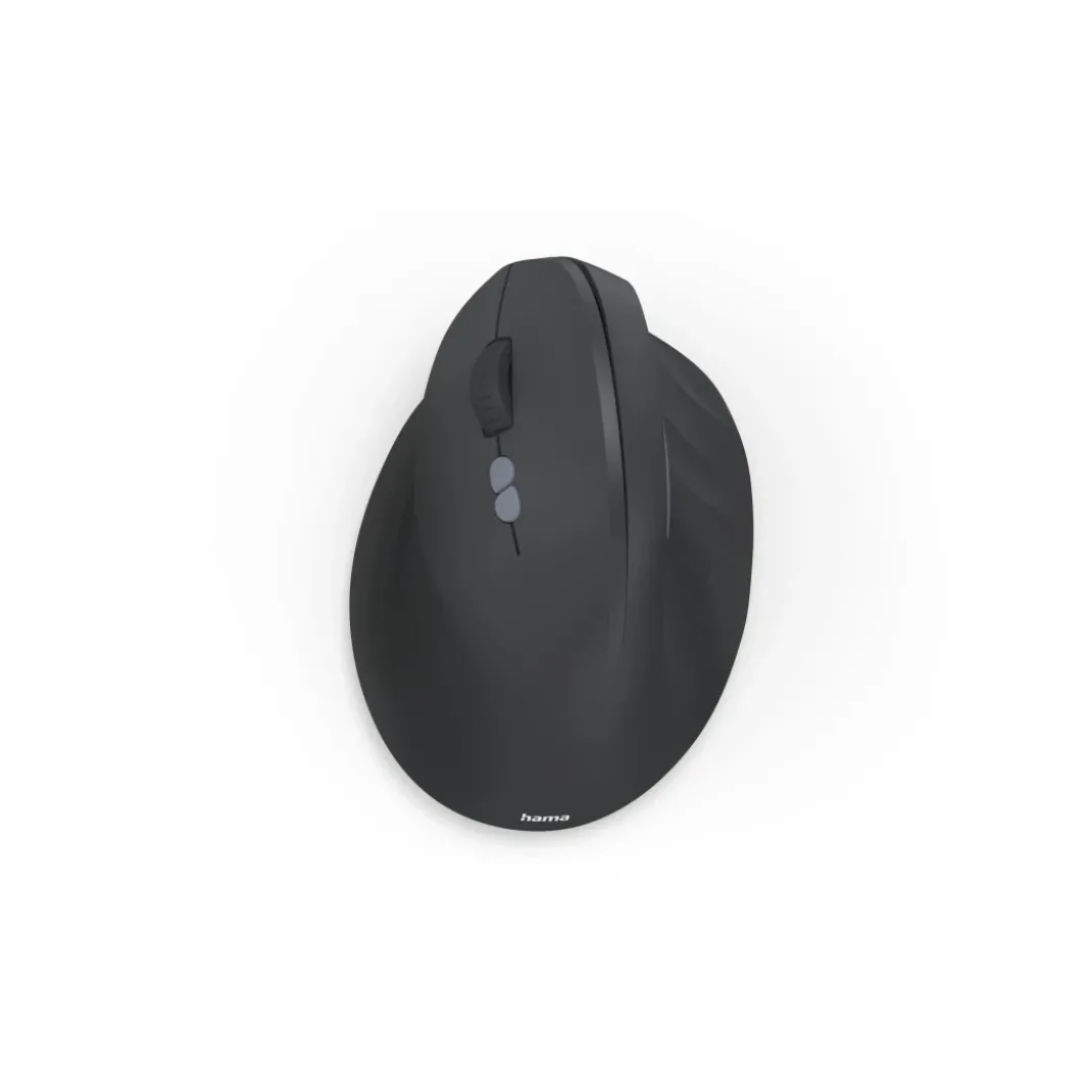 Vertikale, ergonomische Linkshänder-Maus "EWM-500L", Funk, 7 Tasten,Schwarz