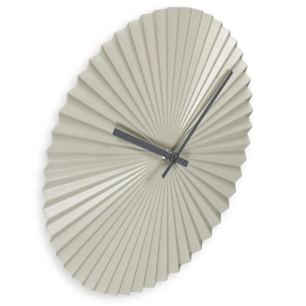 Wanduhr "Barbados", Quarzuhr, ohne Ticken, Ø 30 cm, Graugrün