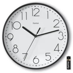 Wanduhr "Salina", Ø 22 cm, ohne Ticken, Schwarz