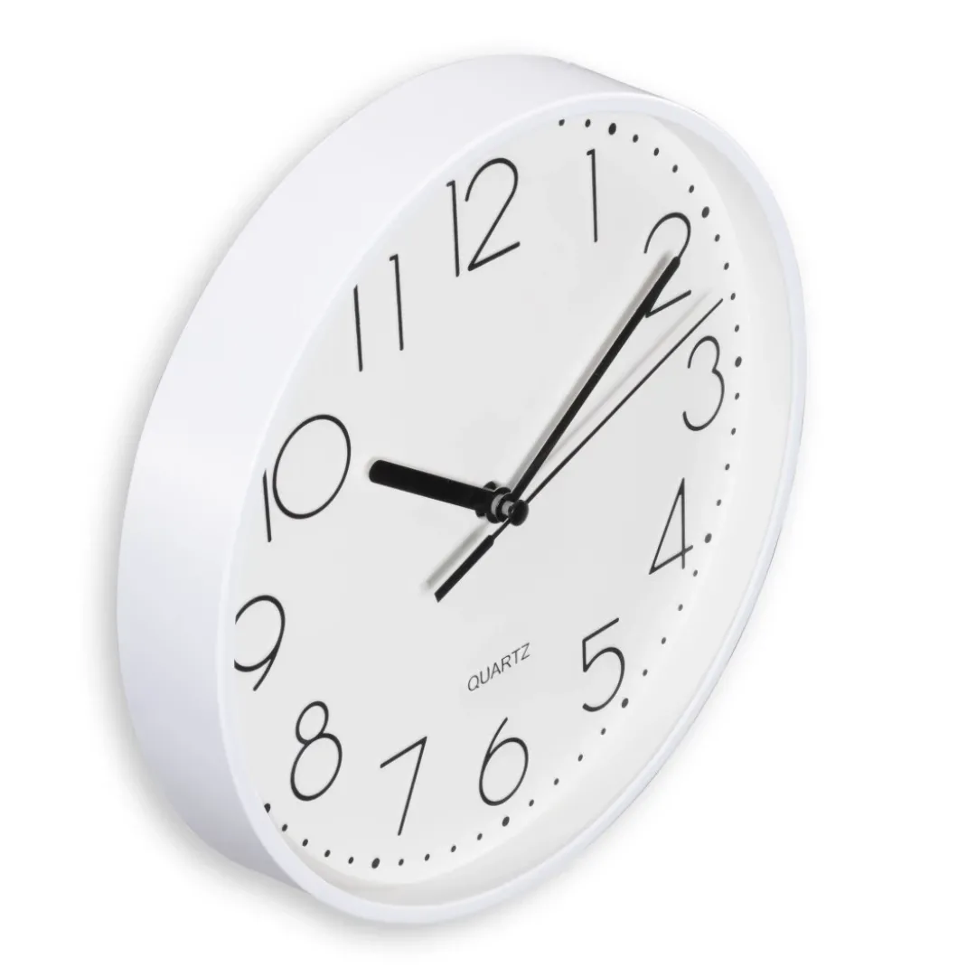 Wanduhr "Salina", Ø 22 cm, ohne Ticken, Weiß