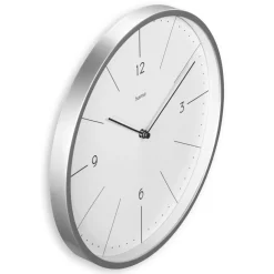 Wanduhr "Sardinien", Quarzuhr, ohne Ticken, analog, Ø 30 cm, Grau