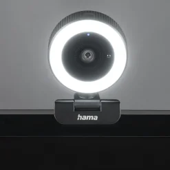 Webcam mit Ringlicht "C-850 Pro", QHD 2K, mit Mikrofon, Fernbedienung, LED