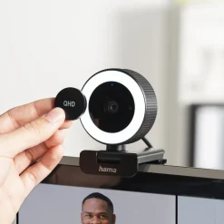 Webcam mit Ringlicht