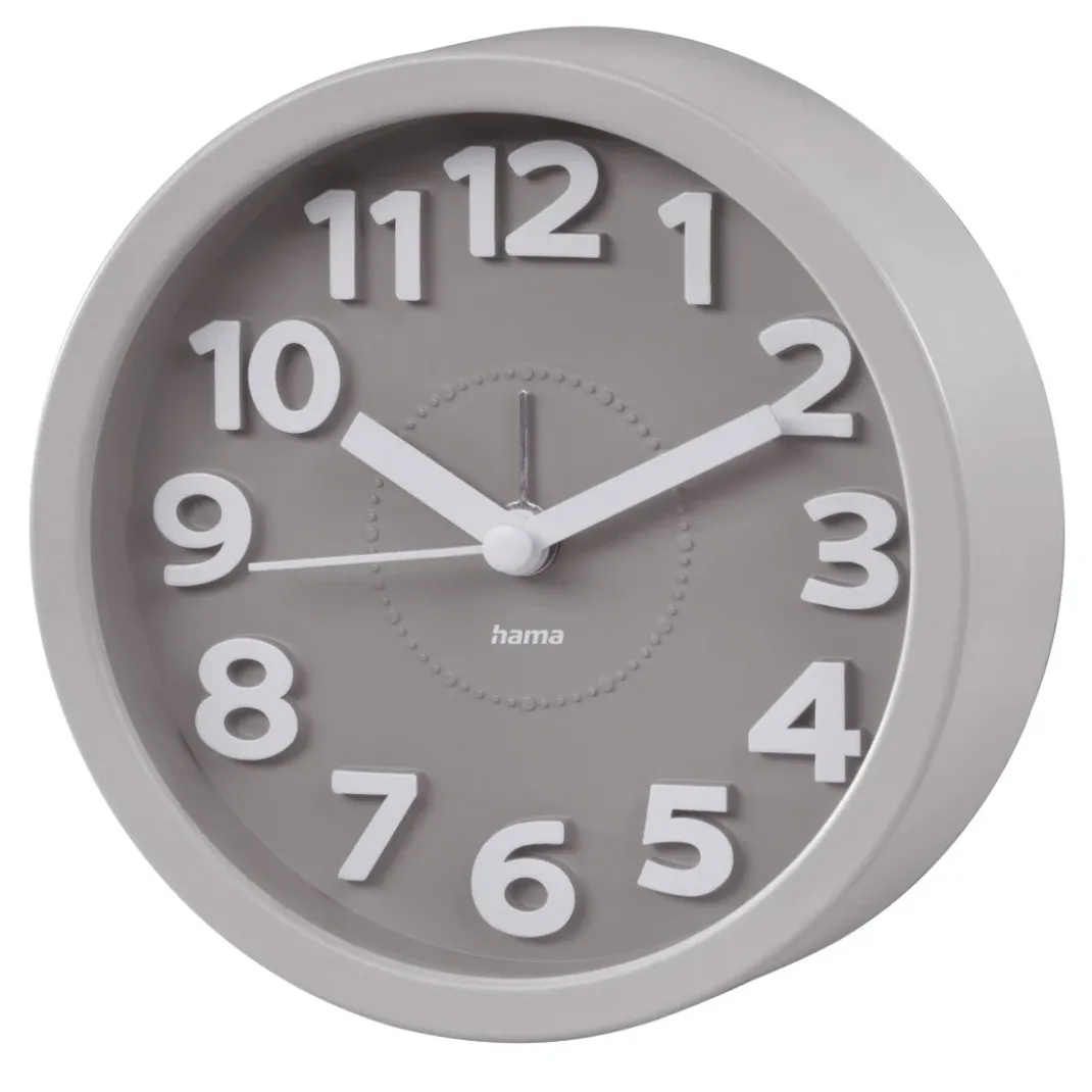 Wecker "Retro", rund, Taupe