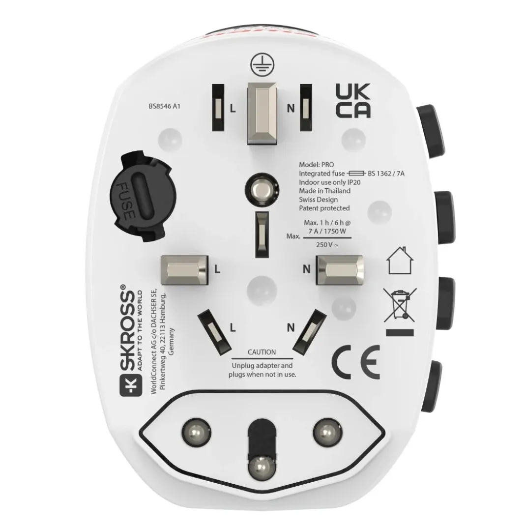 Weltreiseadapter "World Travel Pro", 3-polig