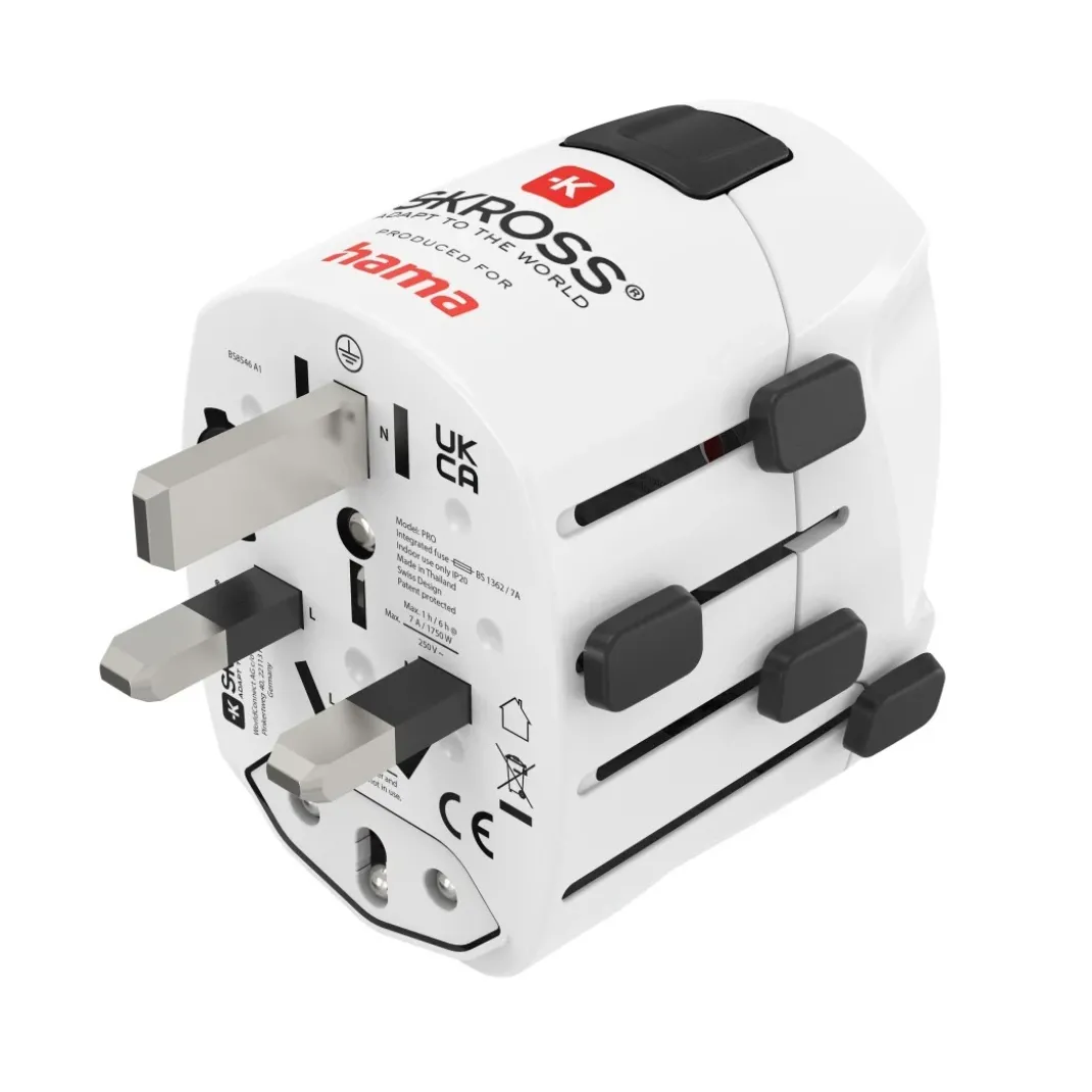 Weltreiseadapter "World Travel Pro", 3-polig
