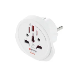 Weltreisestecker "World Travel Pro Light USB World", 3-polig, 2x USB