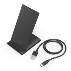 Wireless Charger "QI-FC10S", 10 W, kabelloses Smartphone-Ladepad, Schwarz