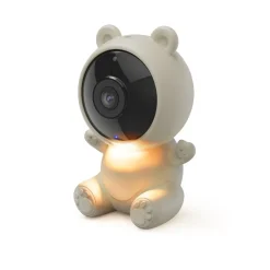 WLAN Babyphone mit Kamera u. App, Nachtsicht, Gegensprechen, Temperatur