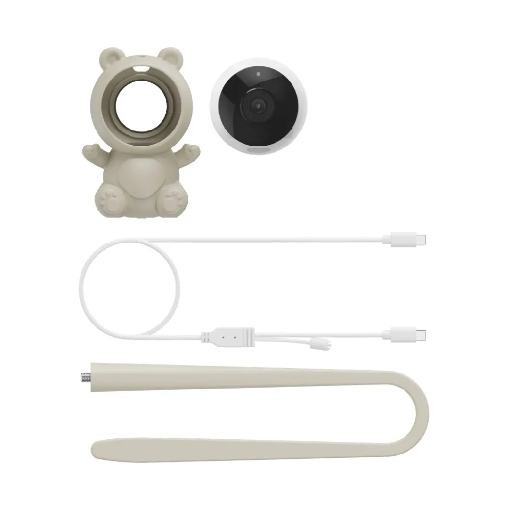 WLAN Babyphone mit Kamera u. App, Nachtsicht, Gegensprechen, Temperatur