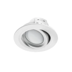 WLAN LED-Einbauspot, 5W, per Sprache/App steuern, verstellbar, Weiß