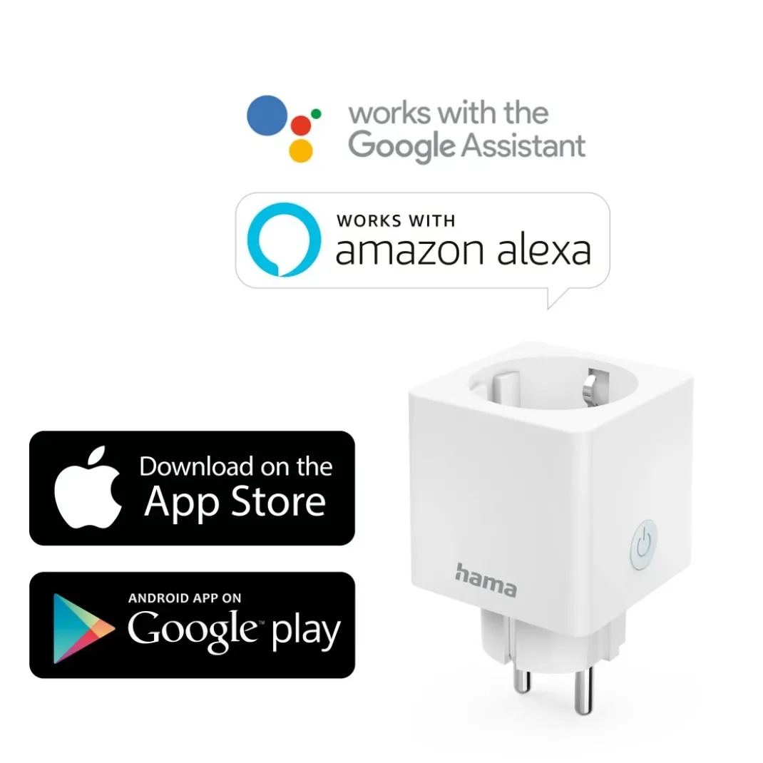 WLAN-Steckdose "Mini", mit Stromverbrauchsmesser, per Sprache/App steuern
